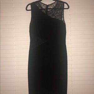 David Meister Black Sheath Cocktail Dress